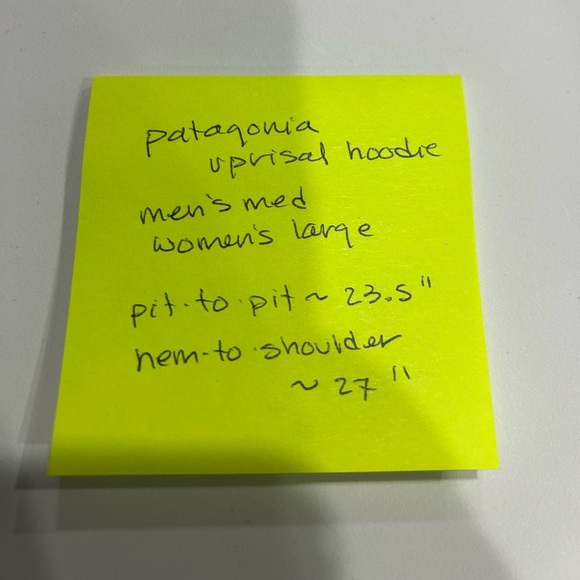 Patagonia Women’s Large Unity Fitz Uprisal Hoodie Pufferfish Gold Yellow NWT - Picture 14 of 14